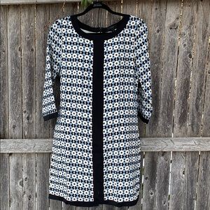 J. Crew Diamond Geometric Pattern Dress